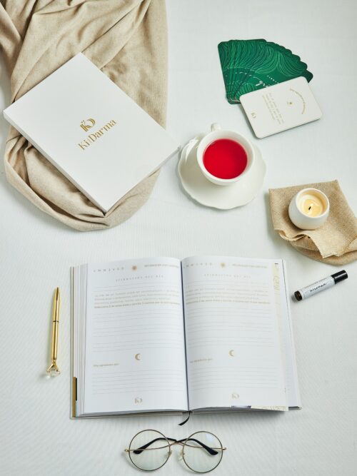 Combo Journal + Cartas Vibrando con Gratitud
